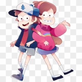 Gravity Falls Dipper Pines Mabel Pines Giffany Soos - Cartoon, HD Png Download - gravity falls png