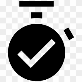 Time Management Strees Stopwatch Watch Tick - Circle Check Mark Png, Transparent Png - tick sign png
