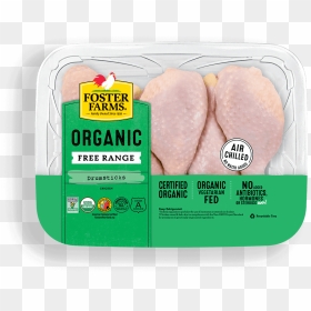 Organic Chicken Drumsticks - Foster Farms Organic Chicken, HD Png Download - drumsticks png