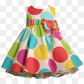 Baby Party Frocks Free Png Images - Polka Dot Baby Girl Dress, Transparent Png - party girl png