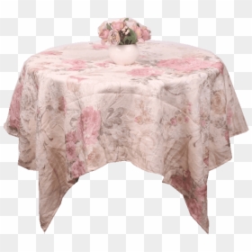 Vintage Floral Table Cloth Overlay - Tablecloth, HD Png Download - vintage overlay png