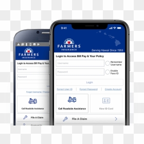 Farmers Insurance App On Android And Iphone - Iphone, HD Png Download - farmers insurance logo png