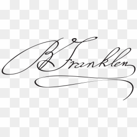Benjamin Franklin Signature, HD Png Download - benjamin franklin png