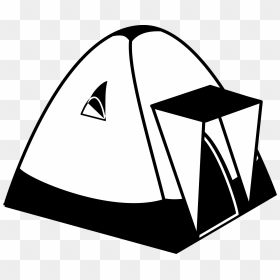 Tent Clipart Black And White Png, Transparent Png - camp png