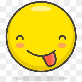 Face Savoring Food Emoji Clipart - Happy Smiley, HD Png Download - happy smileys png