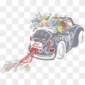 This Graphics Is Wedding Car Wedding Decoration Vector - Indian Wedding Car Clipart Png, Transparent Png - wedding vector graphics png