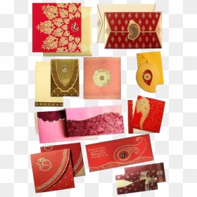 Indian Wedding Invitation Cards Designs, HD Png Download - wedding card png
