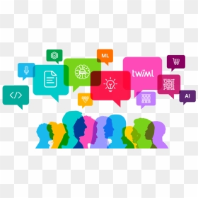 Speech Bubbles Colorful, HD Png Download - meetup png