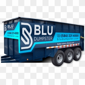 Blu Dumpster Rentals - Dumpster Rental Rubber Wheel, HD Png Download - dumpster png
