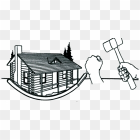 Log Cabin Construction Clipart, HD Png Download - cabin png