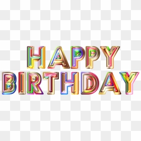 Word Art Birthday Word, HD Png Download - birthday text png