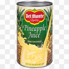 Buy Del Monte® Pineapple Juice - Del Monte Pineapple Juice 46 Oz, HD Png Download - pineapple juice png