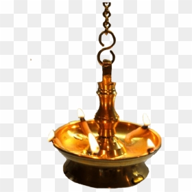 Traditional Hanging Oil Lamp Png, Transparent Png - temple lamp png