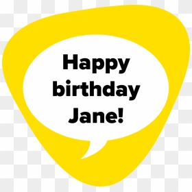 Birthday Gift Text Message Img - Circle, HD Png Download - birthday text png