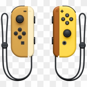 Pikachu Eevee Joy Con, HD Png Download - professor oak png