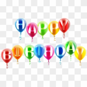 Happy Birthday Balloons Png Transparent Background, Png Download - birthday design png