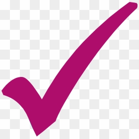 Tick Purple Symbol Whats Included Our Tropical Retreat - Check Mark Hot Pink, HD Png Download - tick.png
