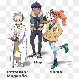 Pokemon Sword Shield Sonia, HD Png Download - professor oak png