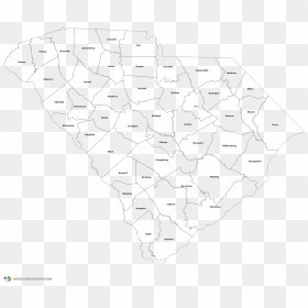 North Carolina State Outline Png - South Carolina County Map Png, Transparent Png - south carolina png