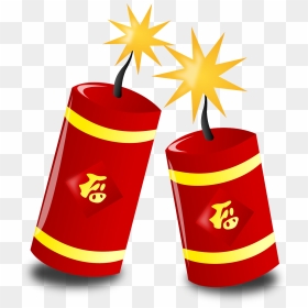 Chinese New Year Clip Art, HD Png Download - new year crackers png