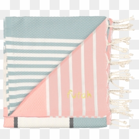 Futah Peniche Beach Towel Blush & Jade - Construction Paper, HD Png Download - beach towel png