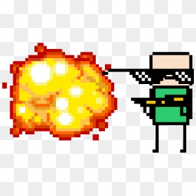 Flamethrower Due Mlg - Pixel Art Explosion Png, Transparent Png - flamethrower png