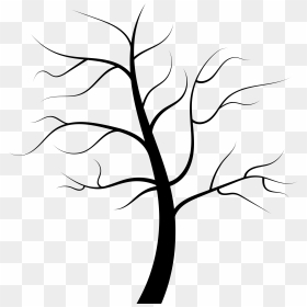 Tree Leaves Clipart Black And White Svg Transparent - Clipart Black And White Tree With Roots, HD Png Download - climbing plants png
