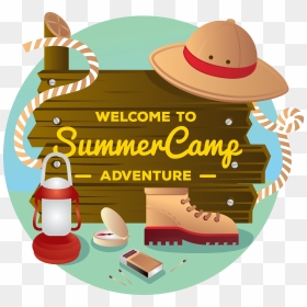 Welcome Board For Summer Camp , Png Download - Holiday Adventure Camp, Transparent Png - camp png