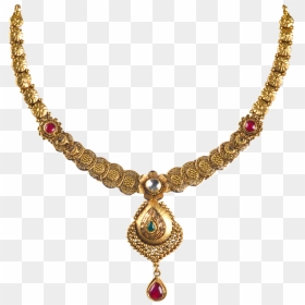 Pendant Antique Gold Jewellery, HD Png Download - bridal gold necklace png