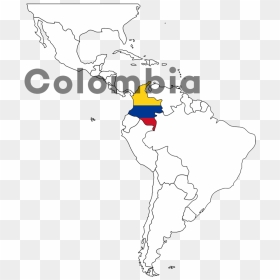 Colombia - Transparent World Globe Vector, HD Png Download - colombia png