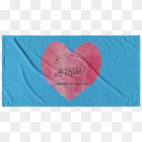 Heart, HD Png Download - beach towel png