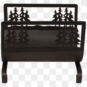Double Tree Wood Holder - Bench, HD Png Download - tree wood png