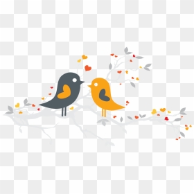 Tree Branch, HD Png Download - love birds vector png