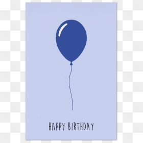 Happy Birthday Blue Art Card By People Of Tomorrow, HD Png Download - happy birthday png text effects