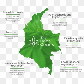 Colombia Map Black, HD Png Download - colombia png