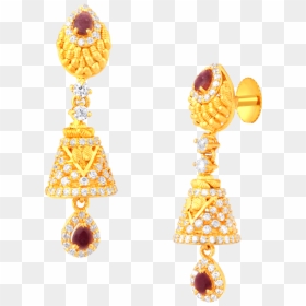 Gold Earring Png, Transparent Png - ear rings png