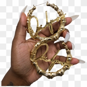 Signature Bamboo Earrings - Transparent Bamboo Earrings, HD Png Download - ear rings png
