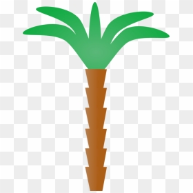 Cartoon Palm Tree Clip Art At Clker - Palm Tree Clip Art, HD Png Download - dates tree png