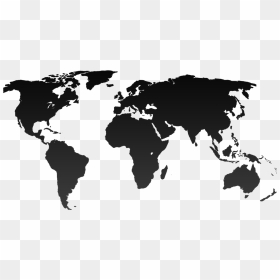 World Map Png - World Map Silhouette Simple, Transparent Png - world map png image