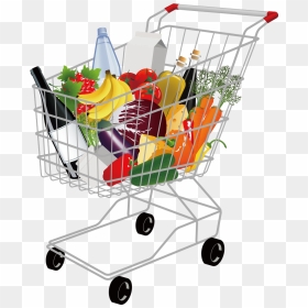 Grocery Shopping Cart Png Pic - Full Shopping Cart Clipart, Transparent Png - cart image png