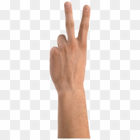 Hand Two Fingers Png, Transparent Png - namaste hand png
