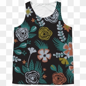 Flower Bucket Tank - Active Tank, HD Png Download - flower bucket png