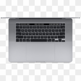 Top View Of 16-inch Macbook Pro - Macbook Pro Keyboard, HD Png Download - laptop top view png