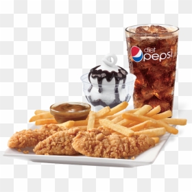 3 Piece Chicken Strip Lunch Dairy Queen, HD Png Download - chicken tenders png