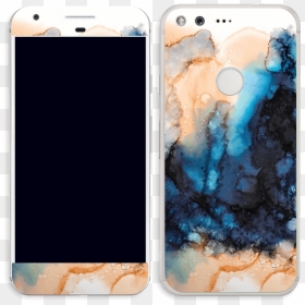 Blue & Orange Colour Splash Skin Pixel - Iphone, HD Png Download - blue colour splash png