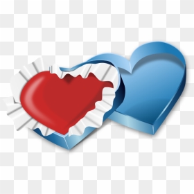 Heart In A Sweets Box Vector Image - Para El Dia De San Valentin, HD Png Download - heartin png