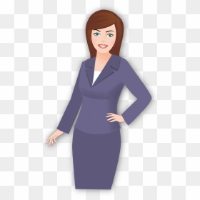 Professional Girl Vector Png, Transparent Png - business girl png