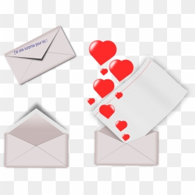 Clipart Enveloppe Surprise, HD Png Download - heartin png