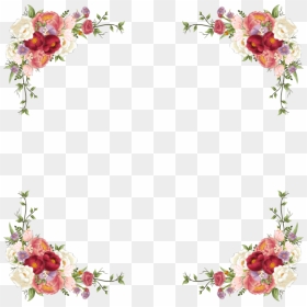 Picture Frame,plant,flower - Design Of Project's Front Page, HD Png Download - rose flower vector png