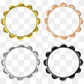 Frame Redondo Em Png, Transparent Png - golden round frame png